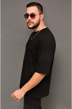 Bonissimo Yeni Sezon Erkek Oversize Siyah T-shirt