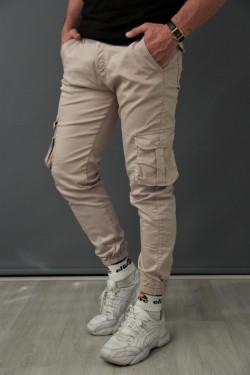 Bonissimo Erkek Krem Kargo Pantolon