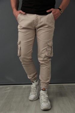 Bonissimo Erkek Krem Kargo Pantolon