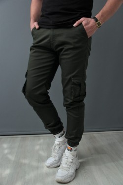 Bonissimo Erkek Haki Kargo Pantolon