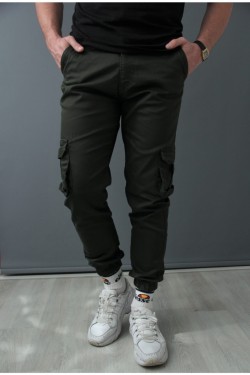 Bonissimo Erkek Haki Kargo Pantolon