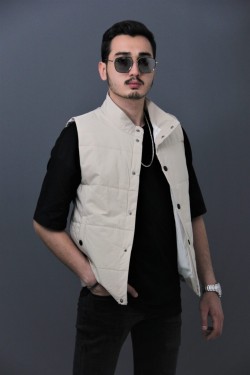 Bonissimo Erkek Beyaz Yelek