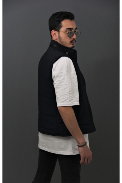 Bonissimo Erkek Lacivert Düz Yelek